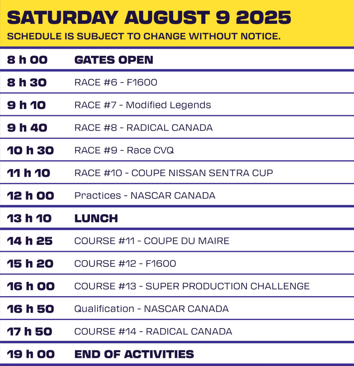 schedule-saturday
