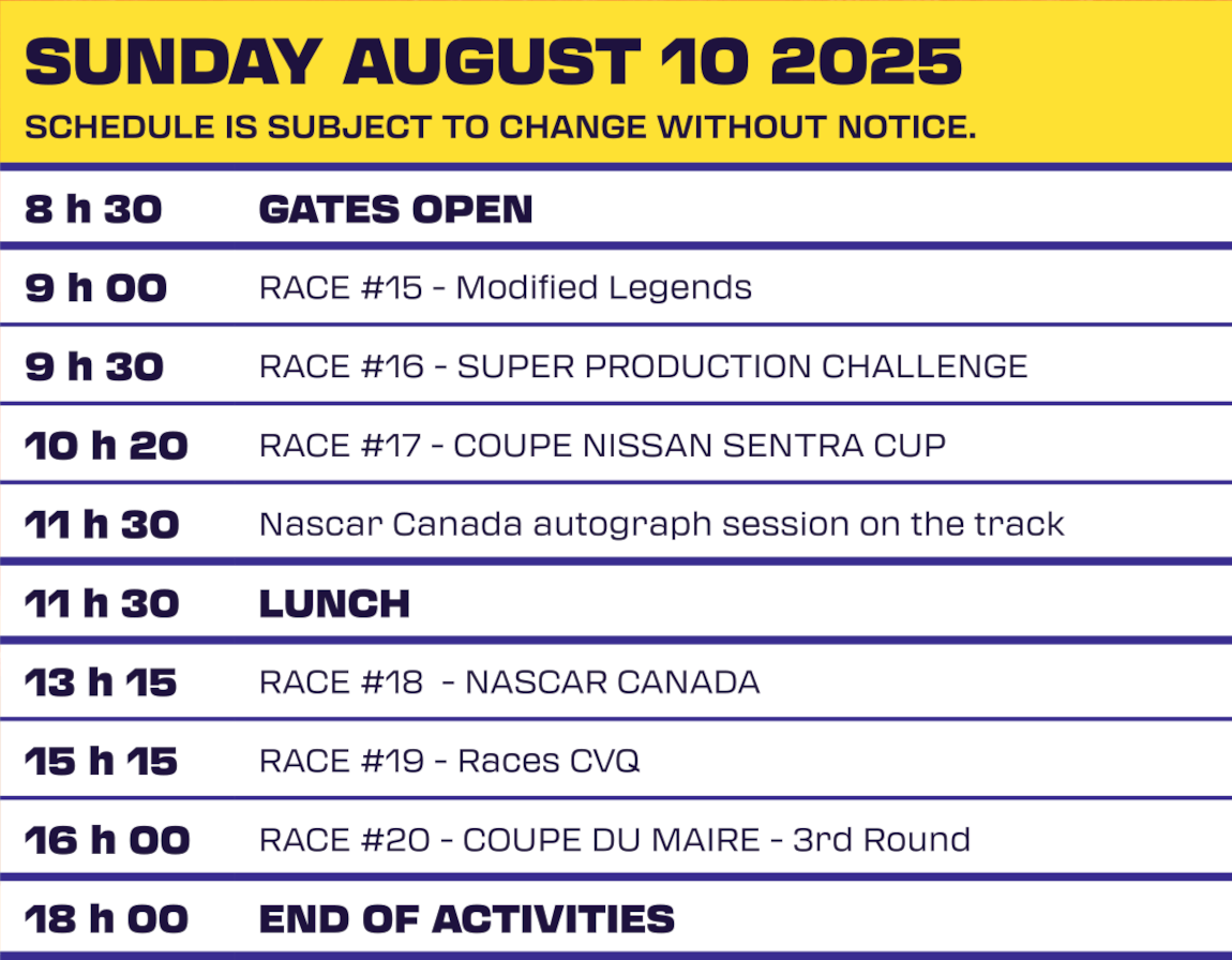 schedule-sunday